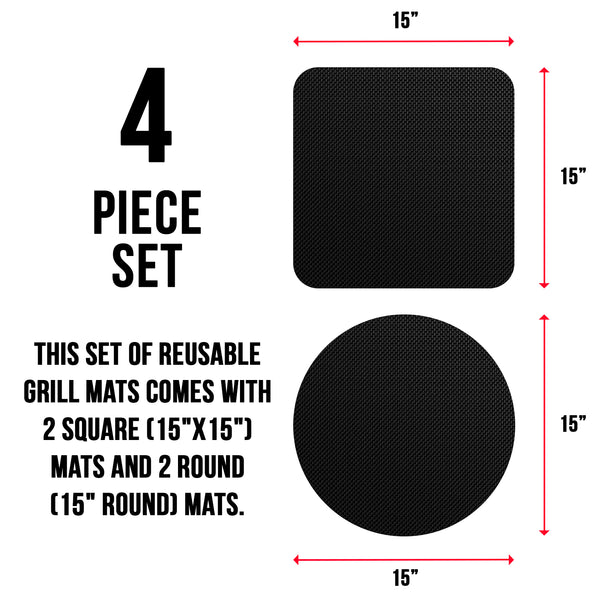 GrillMats by Grillight (4pk) - Grillight.com
