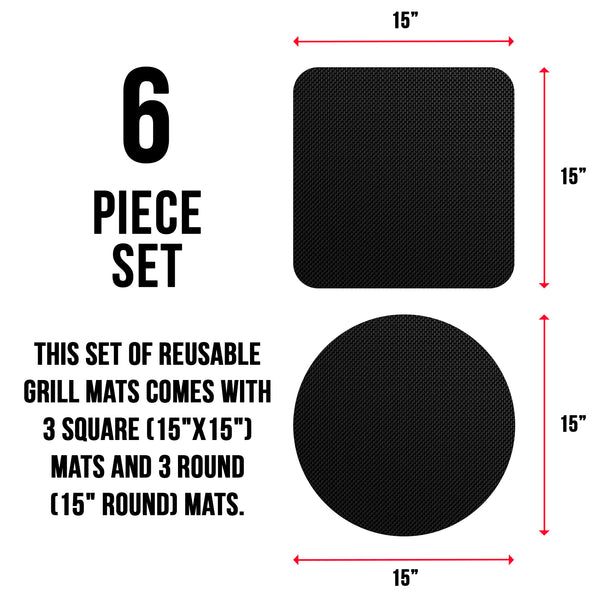 GrillMats by Grillight (6pk) - Grillight.com