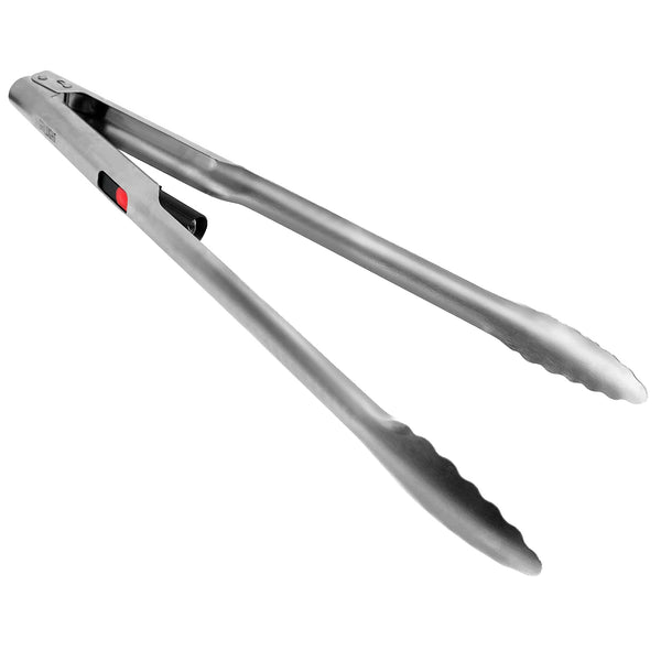 A pair of silver Grillight LED Smart Tongs